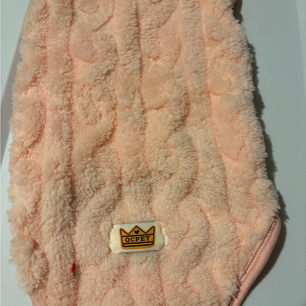 Pink Fleece Dog Sweater